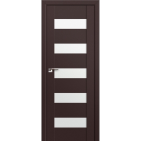 Profildoors Серия U модерн, модель 29U, Темно-коричневый, Белый триплекс