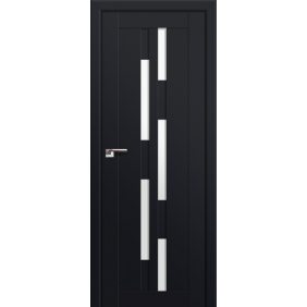 Двери черные Profildoors Серия U модерн, модель 30U, Черный, Белый триплекс