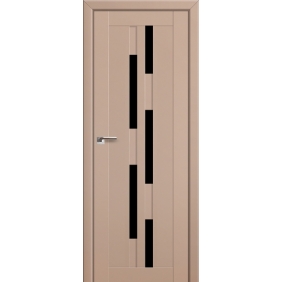 Profildoors Серия U модерн, модель 30U, Капучино, Черный триплекс