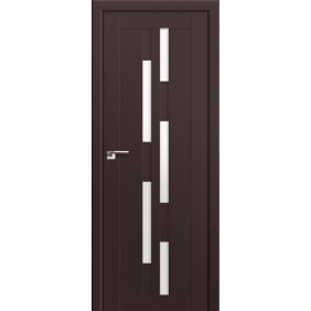 Двери коричневые Profildoors Серия U модерн, модель 30U, Темно-коричневый, Белый триплекс