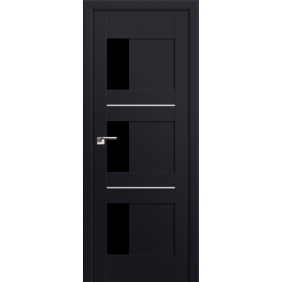 Двери черные Profildoors Серия U модерн, модель 35U, Черный, Черный триплекс