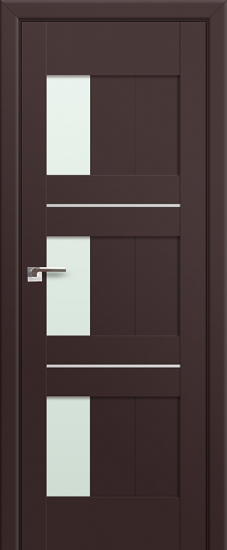 Profildoors Серия U модерн, модель 35U, Темно-коричневый, матовое стекло