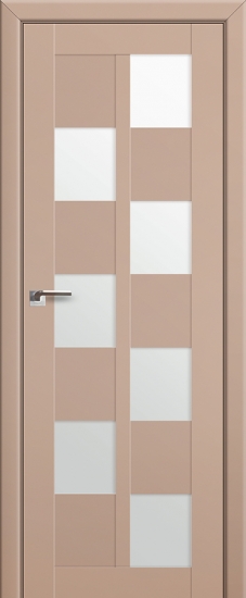 Profildoors Серия U модерн, модель 36U, Капучино, Белый триплекс