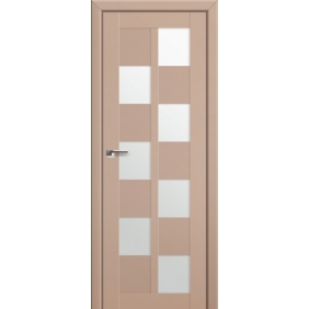 Profildoors Серия U модерн, модель 36U, Капучино, Белый триплекс