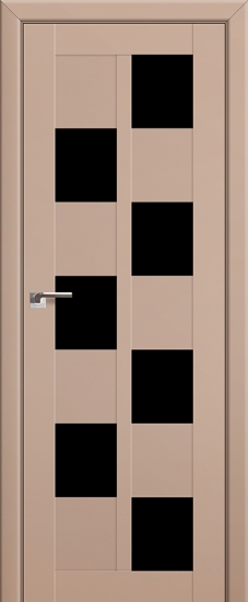 Profildoors Серия U модерн, модель 36U, Капучино, Черный триплекс