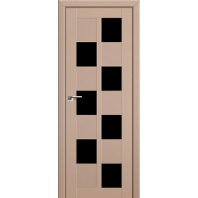 Profildoors Серия U модерн, модель 36U, Капучино, Черный триплекс