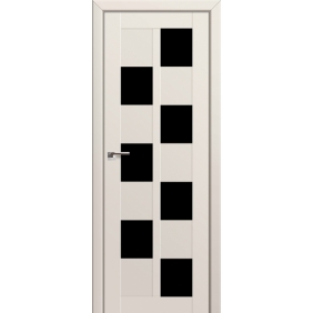 Profildoors Серия U модерн, модель 36U, Магнолия, Черный триплекс