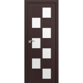 Profildoors Серия U модерн, модель 36U, Темно-коричневый, Белый триплекс