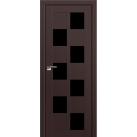 Profildoors Серия U модерн, модель 36U, Темно-коричневый, Черный триплекс