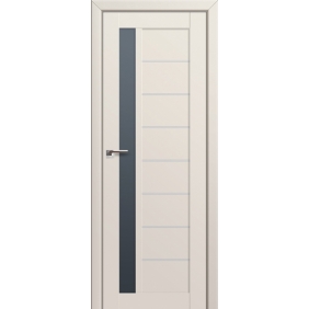 Двери в гостиную Profildoors Серия U модерн, модель 37U, Магнолия Сатинат, Графит
