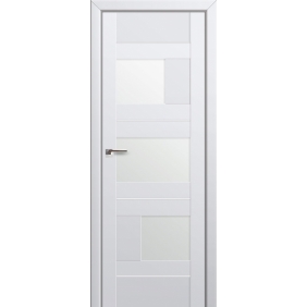 Profildoors Серия U модерн, модель 39U, Аляска, Белый триплекс