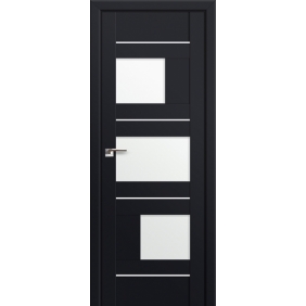 Profildoors Серия U модерн, модель 39U, Черный, Белый триплекс