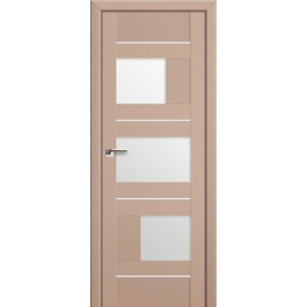 Profildoors Серия U модерн, модель 39U, Капучино, Белый триплекс