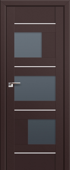 Profildoors Серия U модерн, модель 39U, Темно-коричневый, графит