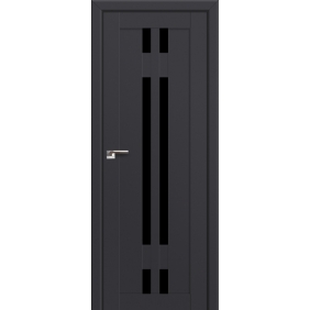 Profildoors Серия U модерн, модель 40U, Антрацит, Черный триплекс