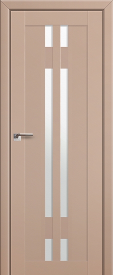 Profildoors Серия U модерн, модель 40U, Капучино, Белый триплекс