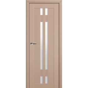 Profildoors Серия U модерн, модель 40U, Капучино, Белый триплекс