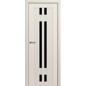 Profildoors Серия U модерн, модель 40U, Магнолия, Черный триплекс