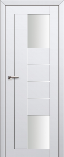 Profildoors Серия U модерн, модель 43U, Аляска, Белый триплекс