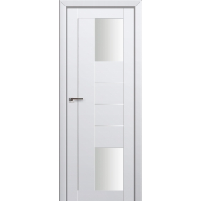 Profildoors Серия U модерн, модель 43U, Аляска, Белый триплекс