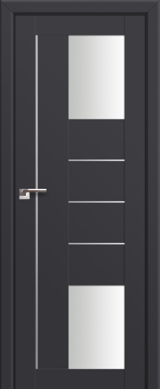 Profildoors Серия U модерн, модель 43U, Антрацит, Белый триплекс