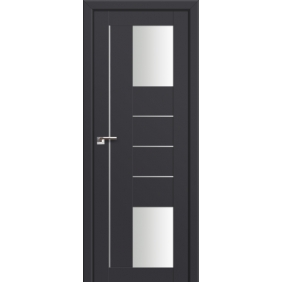 Profildoors Серия U модерн, модель 43U, Антрацит, Белый триплекс