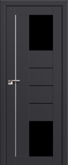 Profildoors Серия U модерн, модель 43U, Антрацит, Черный триплекс