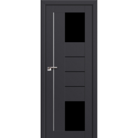 Profildoors Серия U модерн, модель 43U, Антрацит, Черный триплекс