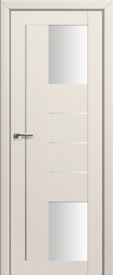 Profildoors Серия U модерн, модель 43U, Магнолия, Белый триплекс