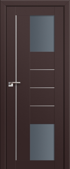 Profildoors Серия U модерн, модель 43U, Темно-коричневый, графит