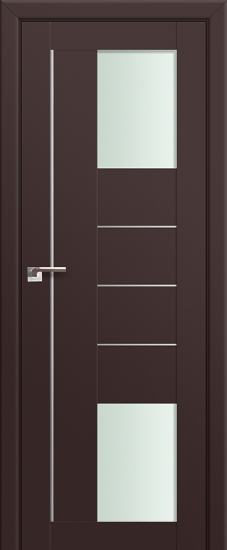 Profildoors Серия U модерн, модель 43U, Темно-коричневый, матовое стекло