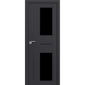 Profildoors Серия U модерн, модель 44U, Антрацит, Черный триплекс
