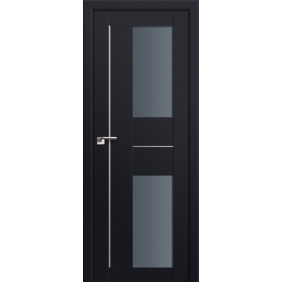 Двери черные Profildoors Серия U модерн, модель 44U, Черный, графит