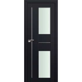 Двери черные Profildoors Серия U модерн, модель 44U, Черный, матовое стекло