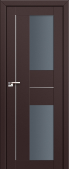 Profildoors Серия U модерн, модель 44U, Темно-коричневый, графит