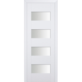 Profildoors Серия U модерн, модель 46U, Аляска, Белый триплекс