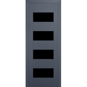 Profildoors Серия U модерн, модель 46U, Антрацит, Черный триплекс