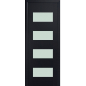 Двери черные Profildoors Серия U модерн, модель 46U, Черный, матовое стекло