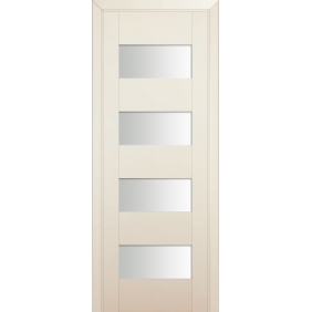 Profildoors Серия U модерн, модель 46U, Магнолия, Белый триплекс