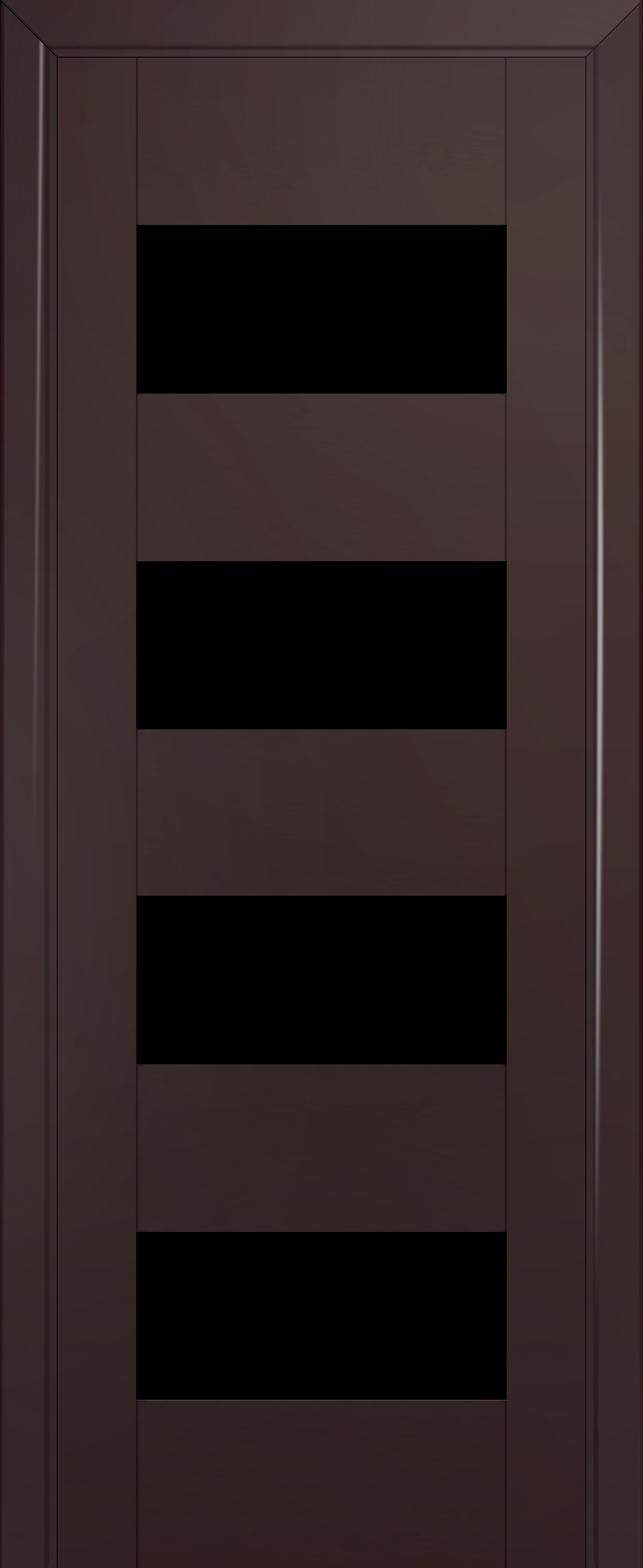 Дверь чёрное стекло профиль Дорс