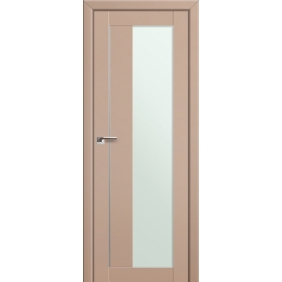 Profildoors Серия U модерн, модель 47U, Капучино, Белый триплекс