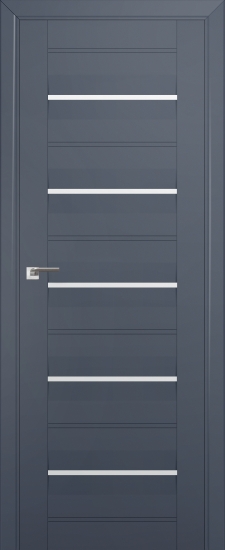 Profildoors Серия U модерн, модель 48U, Антрацит, Белый триплекс