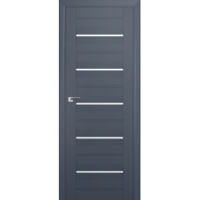 Profildoors Серия U модерн, модель 48U, Антрацит, Белый триплекс