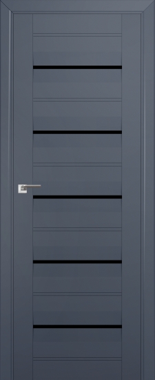 Profildoors Серия U модерн, модель 48U, Антрацит, Черный триплекс