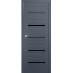 Profildoors Серия U модерн, модель 48U, Антрацит, Черный триплекс