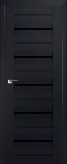 Profildoors Серия U модерн, модель 48U, Черный, Черный триплекс