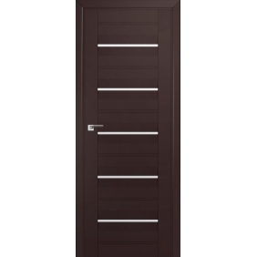 Profildoors Серия U модерн, модель 48U, Темно-коричневый, Белый триплекс