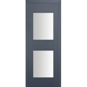 Profildoors Серия U модерн, модель 51U, Антрацит, Белый триплекс