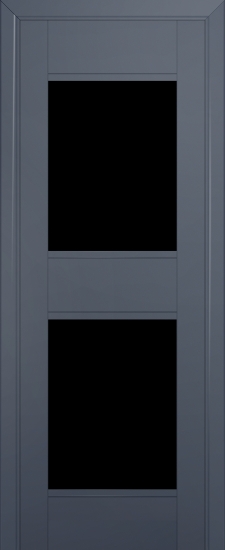 Profildoors Серия U модерн, модель 51U, Антрацит, Черный триплекс