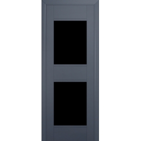 Profildoors Серия U модерн, модель 51U, Антрацит, Черный триплекс